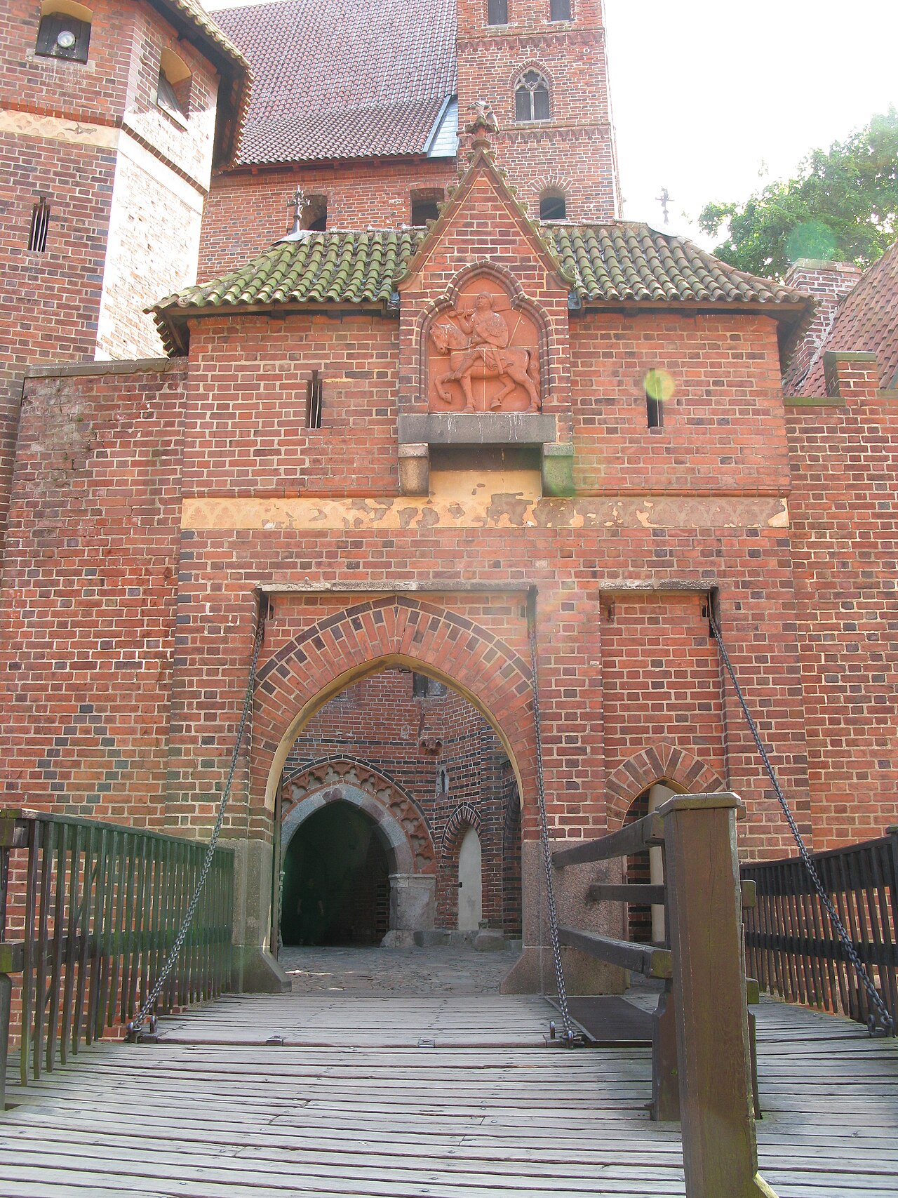 Brama i wejście do Zamku Malbork